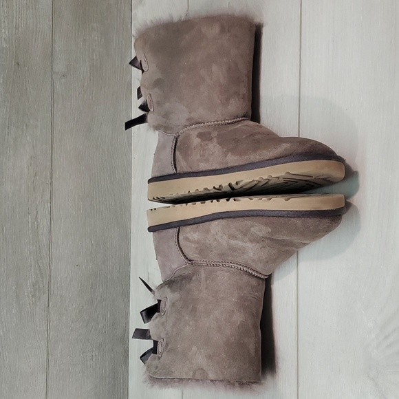 NEW Ugg Australia Bailey Bow II Short Sheepskin Boots shoes sz 6 - Picture 9 of 15
